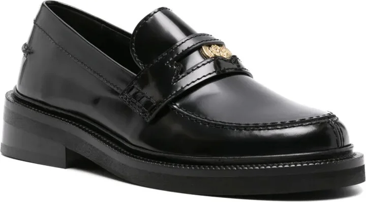 Clover-detail leather loafers - Image 2