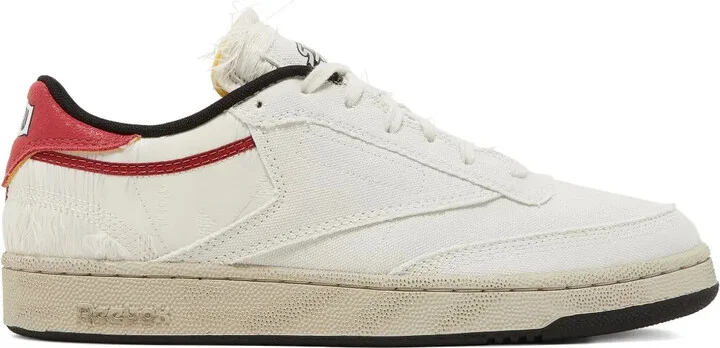 Club C 85 frayed-detail sneakers