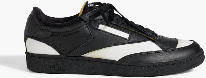 Club C mesh and leather sneakers