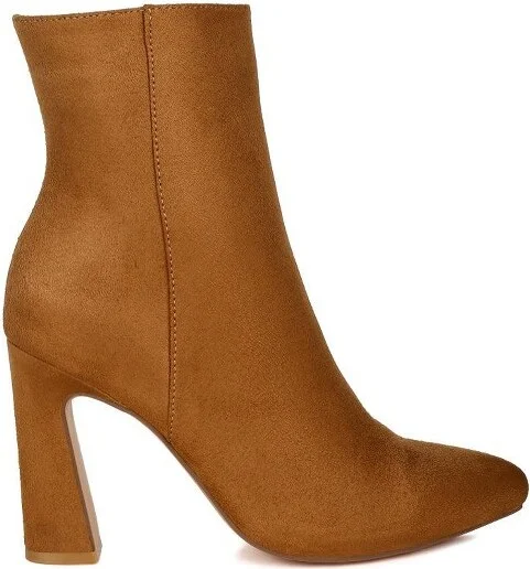 Clubdate Block Heeled Ankle Boots Women