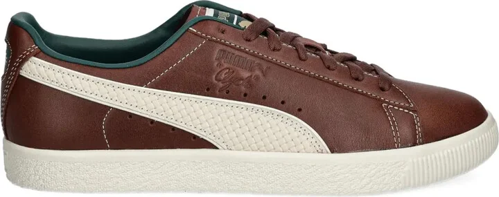 Clyde leather lace-up sneakers