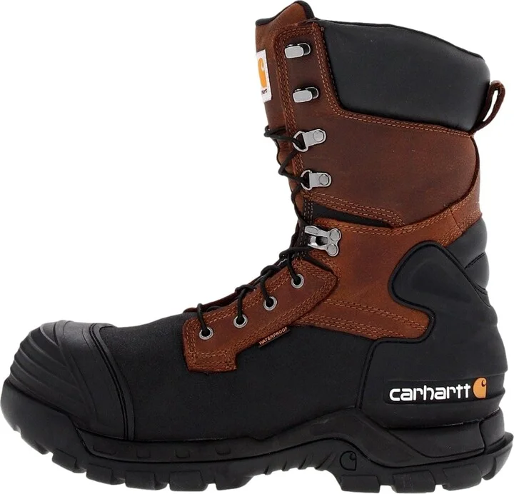 CMC1259 10" Pac Safety Toe Boot Brown Oil Tanned Leather CMC1259 Men's
