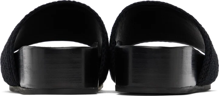 CO Black Crochet Slides - Image 2