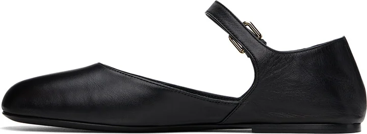 CO Black Round Toe D'Orsay Ballerina Flats - Image 3