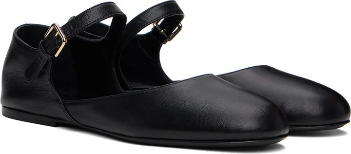 CO Black Round Toe D'Orsay Ballerina Flats - Image 4