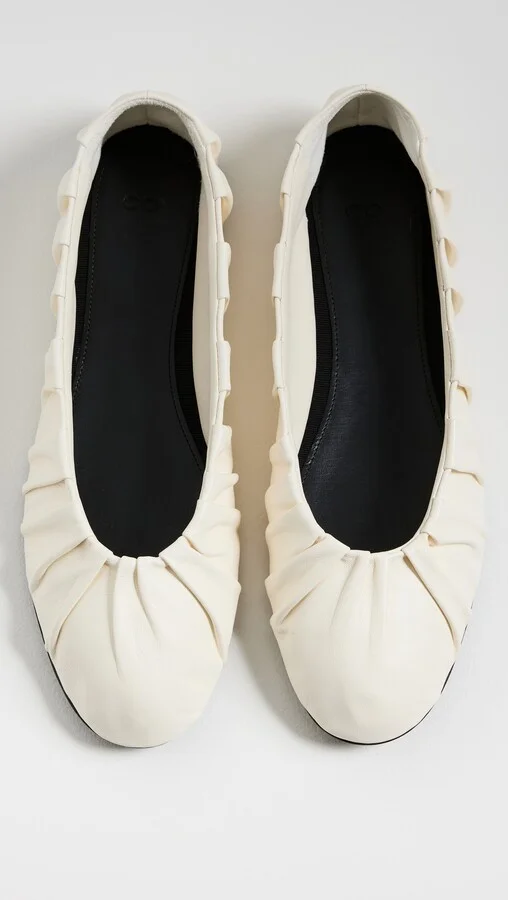 CO Ruched Ballet Flats - Image 4