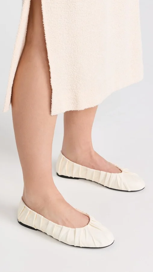 CO Ruched Ballet Flats - Image 5