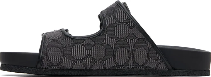 Coach 1941 Black Buckle Strap Sandals - Image 3