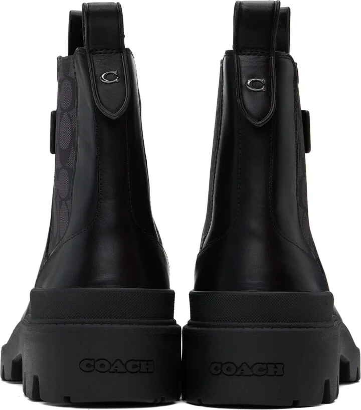 Coach 1941 Black Colson Signature Chelsea Boots - Image 2