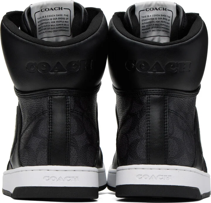 Coach 1941 Black & Gray C202 Sneakers - Image 2