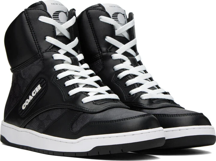 Coach 1941 Black & Gray C202 Sneakers - Image 4