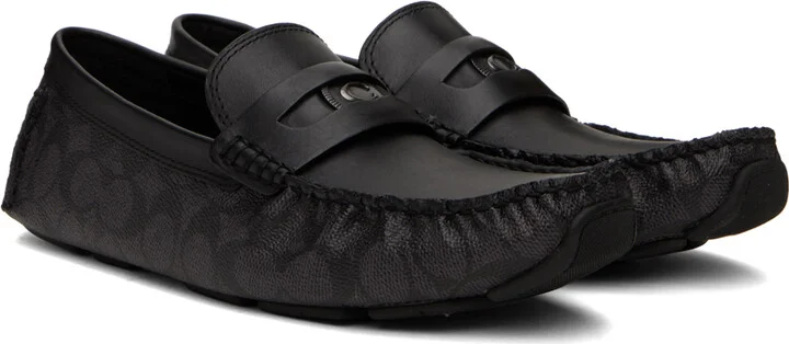 Coach 1941 Black Signature Coin Loafers - Image 4