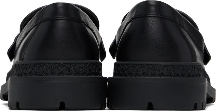 Coach 1941 Black Signature Jacquard Loafers - Image 2