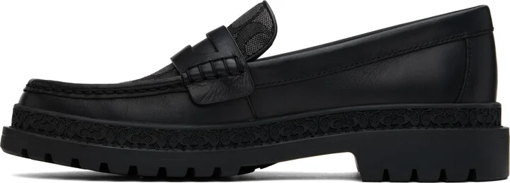 Coach 1941 Black Signature Jacquard Loafers - Image 3
