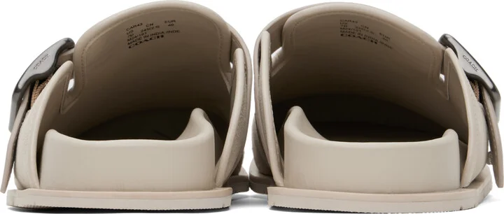 Coach 1941 Taupe Buckle Clogs - Image 2