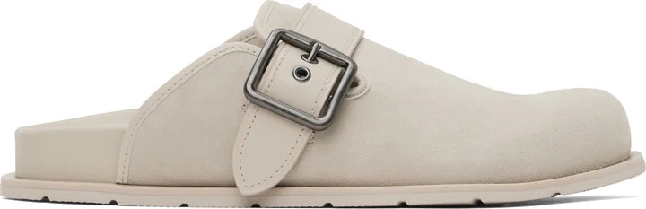 Coach 1941 Taupe Buckle Clogs
