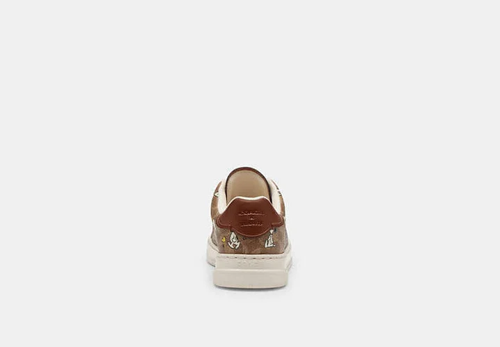 Coach X Peanuts High Line Sneaker In Signature Canvas With Snoopy Print - Image 3