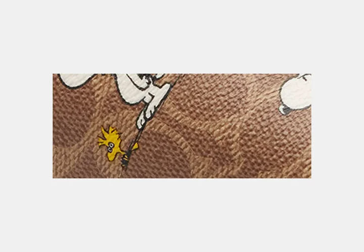 Coach X Peanuts Pool Slide In Signature Canvas With Snoopy Print - Image 5