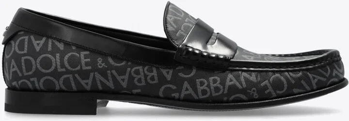 Coated Jacquard Loafers