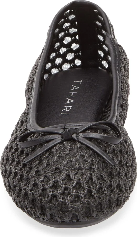 Coated Raffia Ballet Flat - Image 3