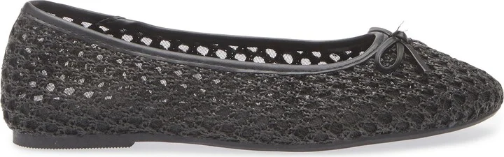 Coated Raffia Ballet Flat - Image 4