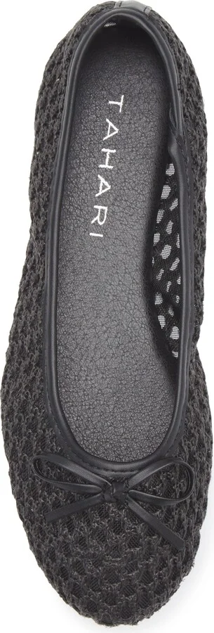 Coated Raffia Ballet Flat - Image 5