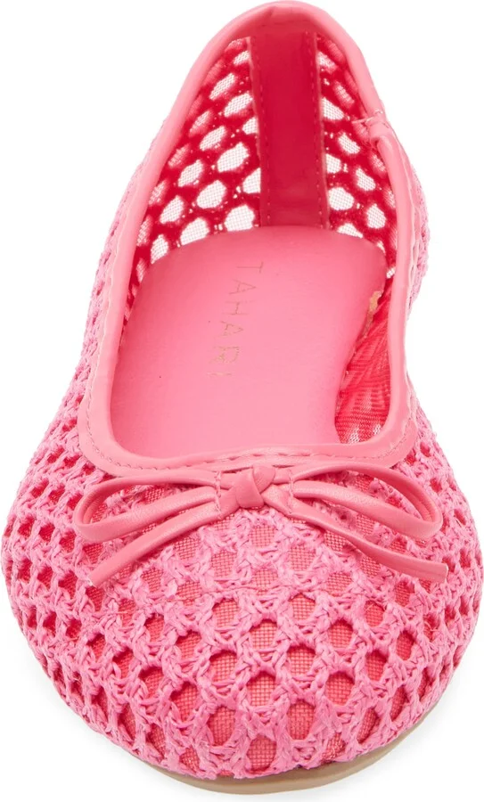 Coated Raffia Ballet Flat - Image 9