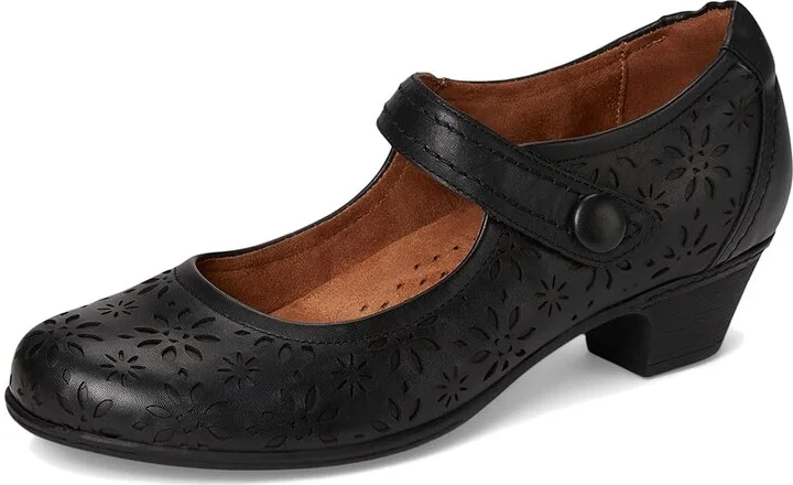 Cobb Hill Alesia High Women's Heels Black Leather : 8.5 A - Narrow - Image 5