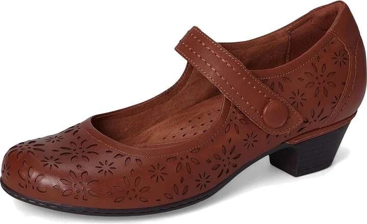 Cobb Hill Alesia High Women's Heels Cognac Leather : 10 A - Narrow - Image 5