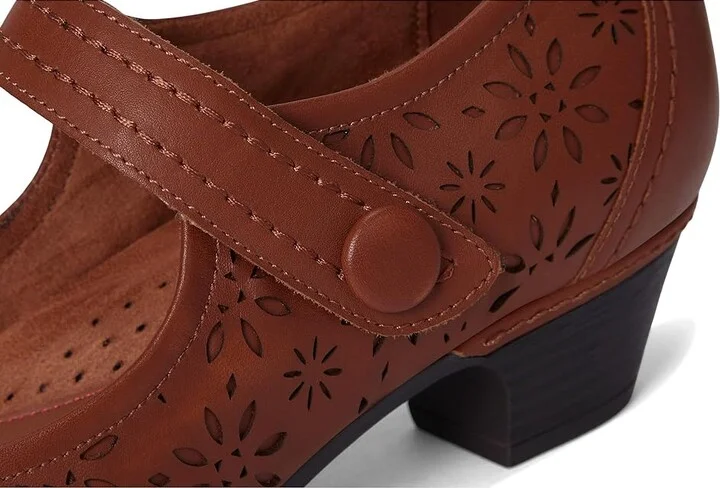Cobb Hill Alesia High Women's Heels Cognac Leather : 10 A - Narrow - Image 7
