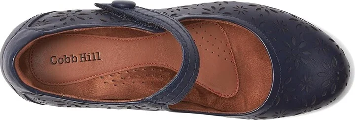 Cobb Hill Alesia High Women's Heels Navy Leather : 6 B - Medium - Image 2