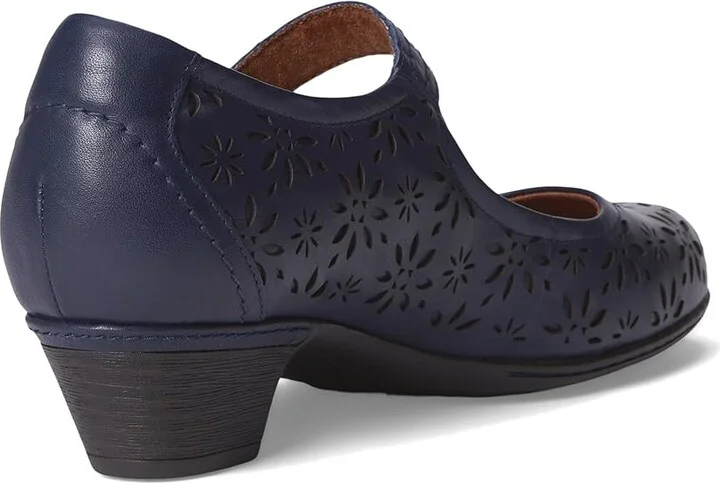 Cobb Hill Alesia High Women's Heels Navy Leather : 6 B - Medium - Image 4