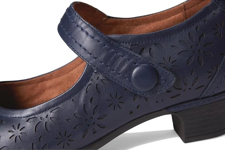 Cobb Hill Alesia High Women's Heels Navy Leather : 6 B - Medium - Image 7