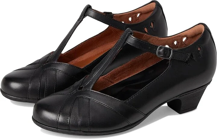 Cobb Hill Angelina Women's Maryjane Shoes Black : 7 B - Medium, Full Grain leather/Leather