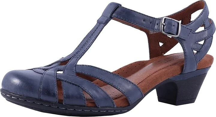 Cobb Hill Aubrey Women's 1-2 inch heel Shoes Navy : 7 B - Medium, Leather - Image 2