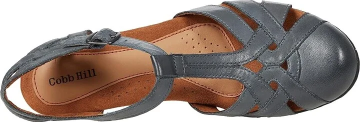 Cobb Hill Aubrey Women's 1-2 inch heel Shoes Navy : 7 B - Medium, Leather - Image 3