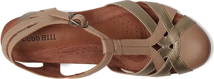 Cobb Hill Aubrey Women's 1-2 inch heel Shoes New Khaki : 7 B - Medium, Leather - Image 3
