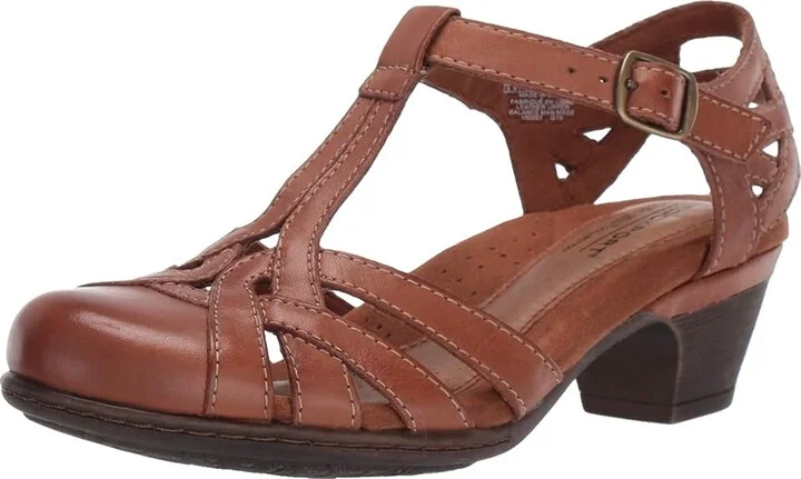Cobb Hill Aubrey Women's 1-2 inch heel Shoes Tan : 7 B - Medium, Leather - Image 2