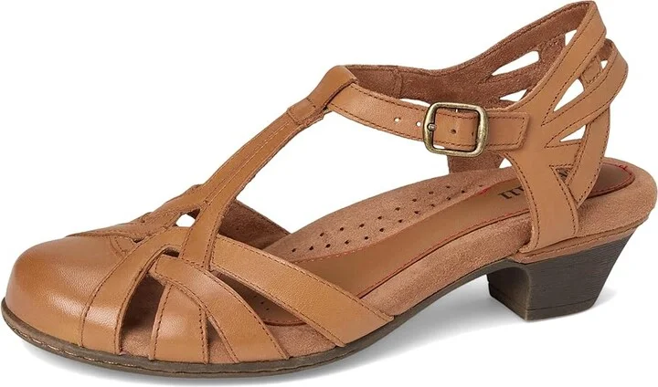 Cobb Hill Aubrey Women's 1-2 inch heel Shoes Tan : 7 B - Medium, Leather - Image 6