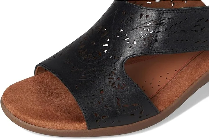 Cobb Hill Corria Women's Wedge Shoes Black Leather : 7 D - Wide - Image 7