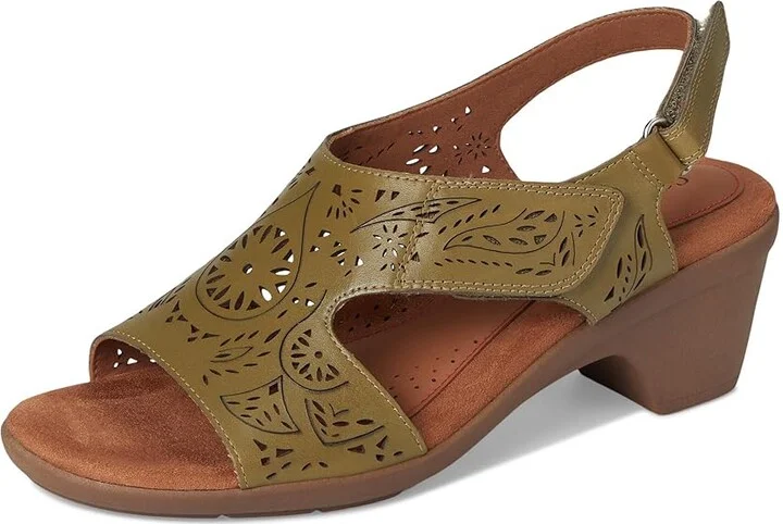 Cobb Hill Corria Women's Wedge Shoes Dark Green Leather : 9.5 D - Wide - Image 5