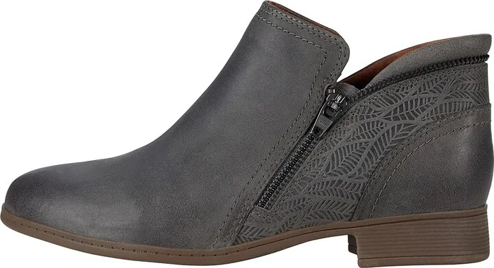Cobb Hill Crosbie Bootie Women's Boots Dusty Olive : 6.5 B - Medium, Leather - Image 6