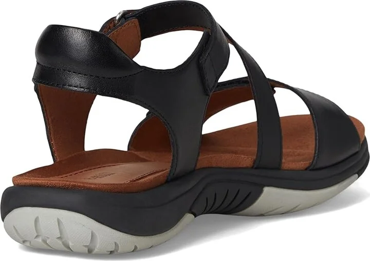 Cobb Hill Fiah Women's Sandals Black Leather : 8 B - Medium - Image 4