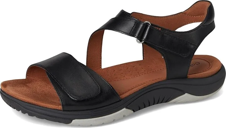 Cobb Hill Fiah Women's Sandals Black Leather : 8 B - Medium - Image 5