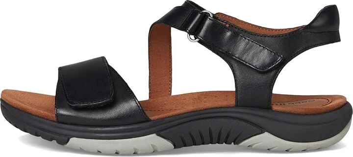 Cobb Hill Fiah Women's Sandals Black Leather : 8 B - Medium - Image 6