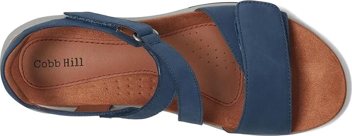 Cobb Hill Fiah Women's Sandals Blue Nubuck : 7.5 B - Medium, Leather - Image 2
