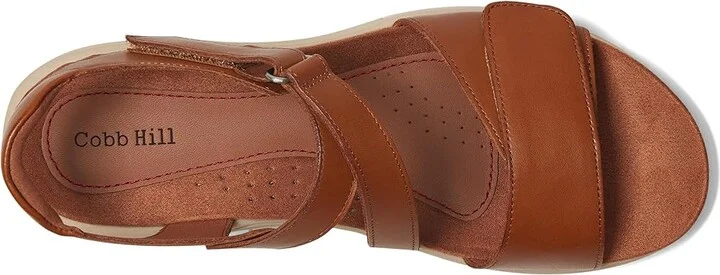 Cobb Hill Fiah Women's Sandals Brown Leather : 7 B - Medium - Image 2