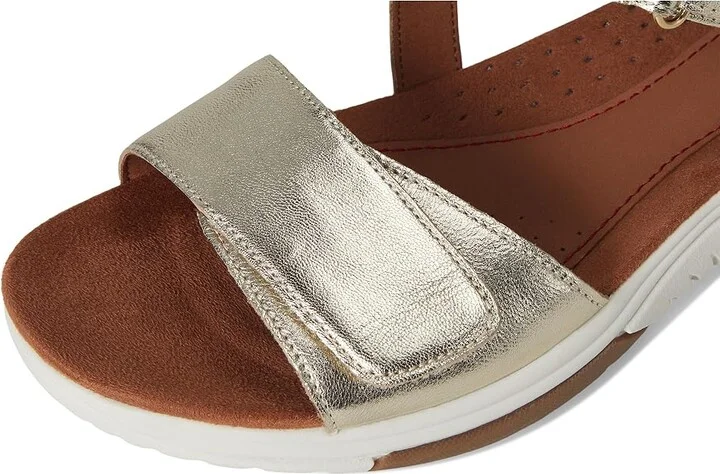 Cobb Hill Fiah Women's Sandals Gold Leather : 7.5 B - Medium - Image 7