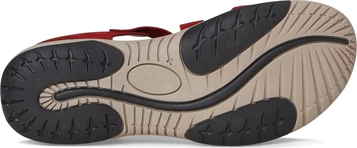 Cobb Hill Fiah Women's Sandals Red Nubuck : 7.5 B - Medium, Leather - Image 3