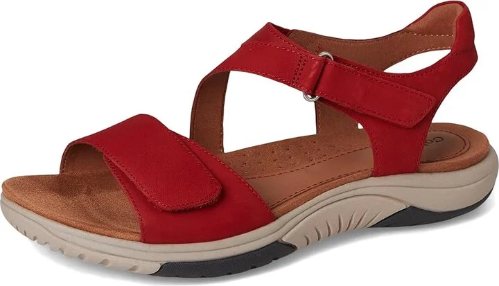 Cobb Hill Fiah Women's Sandals Red Nubuck : 7.5 B - Medium, Leather - Image 5